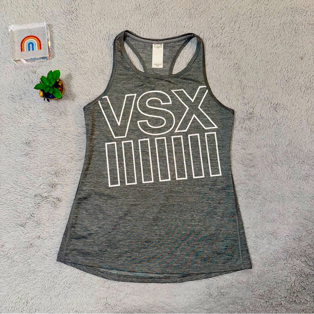 VSX reflective Fitted Tank Top with Racerback